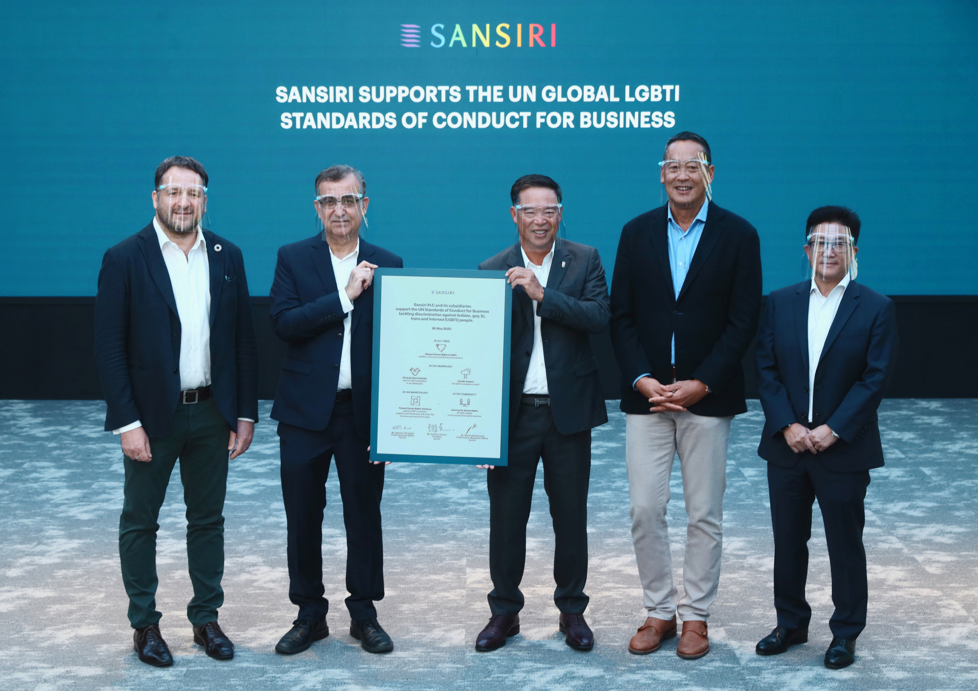 Sansiri Pride Month 2020 UN ards commitment signing