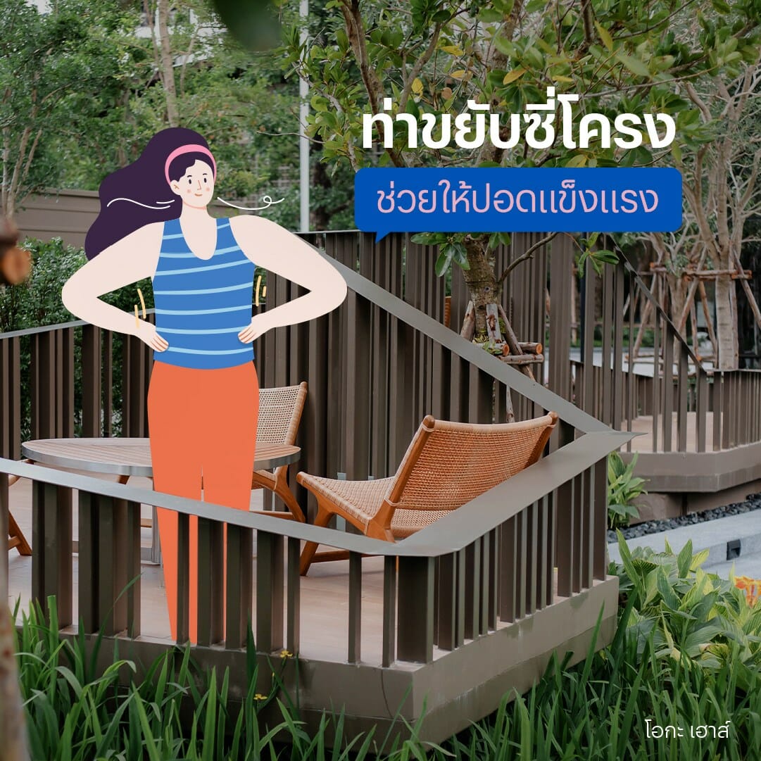 ท่าขยับซี่โครง / ท่าบริหารปอด / ท่าบริหารปอดให้แข็งแรง / ท่าบริหารปอดทำที่บ้าน / ฟื้นฟูปอด 