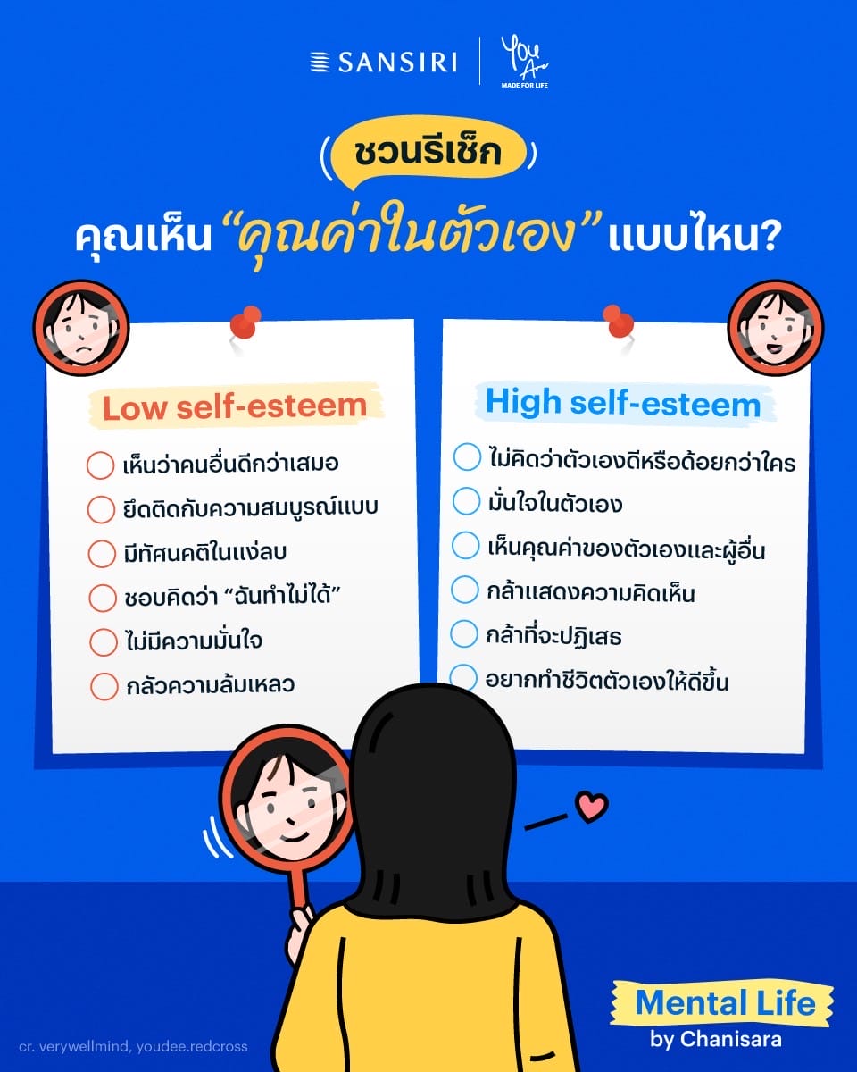 เราเป็นคนที่มี Low self esteem กับ High self esteem กันแน่นะ